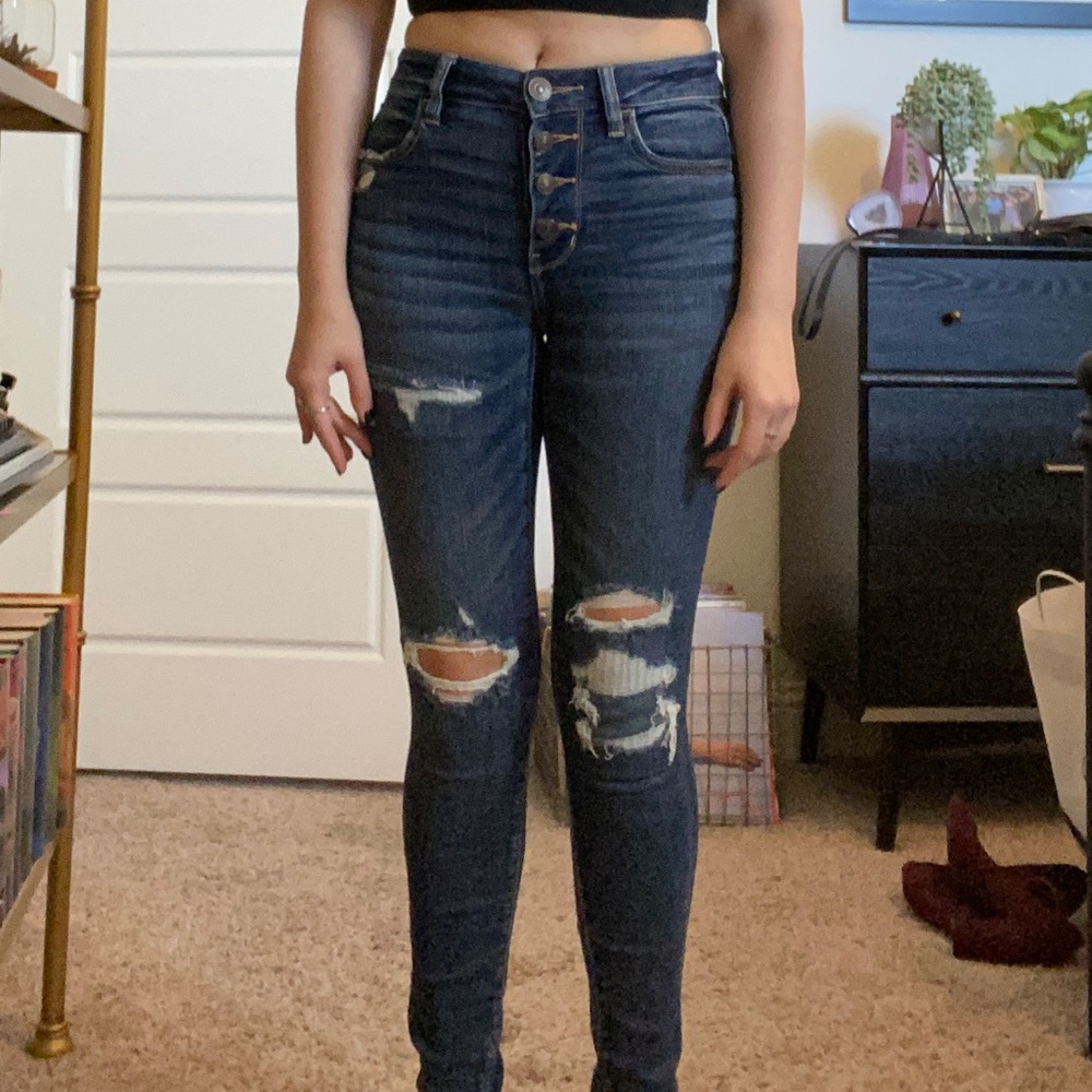 High Rise Ripped Jegging - Picture 2 of 9